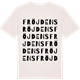 Vintage White t-shirt med Fröjdens ordlek t-shirt