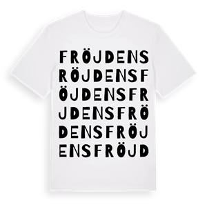 Fröjdens ordlek t-shirt – ekologisk bomull t-shirt från Pinshirt