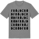 Mid Heather Gray t-shirt med Fröjderöd ordlek t-shirt