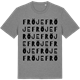 Mid Heather Gray t-shirt med Fröje ordlek t-shirt