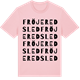 Pink Cotton t-shirt med Fröjeredsled ordlek t-shirt