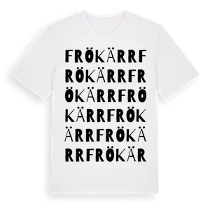 Frökärr ordlek t-shirt – ekologisk bomull t-shirt från Pinshirt