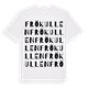 White t-shirt med Frökullen ordlek t-shirt
