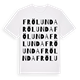 White t-shirt med Frölunda ordlek t-shirt