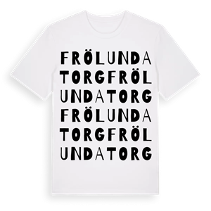 Frölunda Torg ordlek t-shirt – ekologisk bomull t-shirt från Pinshirt