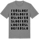 Mid Heather Gray t-shirt med Fröskog ordlek t-shirt