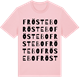 Pink Cotton t-shirt med Fröstebo ordlek t-shirt