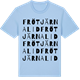 Blue Soul t-shirt med Frötjärnalid ordlek t-shirt