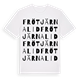 White t-shirt med Frötjärnalid ordlek t-shirt