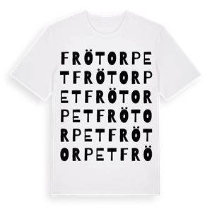 Frötorpet ordlek t-shirt – ekologisk bomull t-shirt från Pinshirt