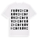 White t-shirt med Frövehed ordlek t-shirt