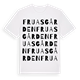 Fruasgården ordlek t-shirt
