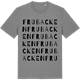 Mid Heather Gray t-shirt med Frubacken ordlek t-shirt