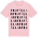 Pink Cotton t-shirt med Frufällan ordlek t-shirt