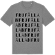 Mid Heather Gray t-shirt med Frufällan ordlek t-shirt