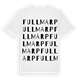 White t-shirt med Fullmarp ordlek t-shirt