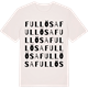 Vintage White t-shirt med Fullösa ordlek t-shirt