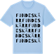 Blue Soul t-shirt med Fundeskärr ordlek t-shirt
