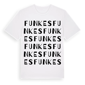 Funkes ordlek t-shirt – ekologisk bomull t-shirt från Pinshirt