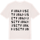 Vintage White t-shirt med Funkhuset ordlek t-shirt