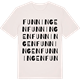 Vintage White t-shirt med Funningen ordlek t-shirt