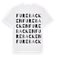 White t-shirt med Furebacken ordlek t-shirt
