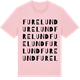 Pink Cotton t-shirt med Furelund ordlek t-shirt
