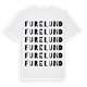White t-shirt med Furelund ordlek t-shirt