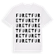 White t-shirt med Furet ordlek t-shirt