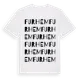 White t-shirt med Furhem ordlek t-shirt