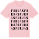 Pink Cotton t-shirt med Furuås ordlek t-shirt