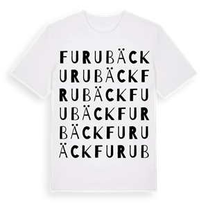 Furubäck ordlek t-shirt – ekologisk bomull t-shirt från Pinshirt