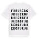 White t-shirt med Furuberg ordlek t-shirt