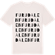 Vintage White t-shirt med Furudalen ordlek t-shirt