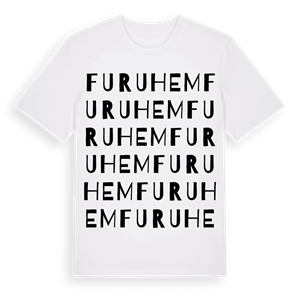 Furuhem ordlek t-shirt – ekologisk bomull t-shirt från Pinshirt