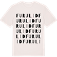 Vintage White t-shirt med Furulid ordlek t-shirt