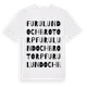 White t-shirt med Furulund Och Brotorp ordlek t-shirt