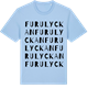 Blue Soul t-shirt med Furulyckan ordlek t-shirt