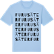 Blue Soul t-shirt med Furusäter ordlek t-shirt