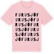 Pink Cotton t-shirt med Furusjö ordlek t-shirt