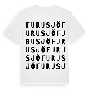 Furusjö ordlek t-shirt – ekologisk bomull t-shirt från Pinshirt