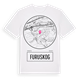White t-shirt med Furuskog t-shirt