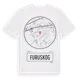 White t-shirt med Furuskog t-shirt