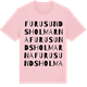 Pink Cotton t-shirt med Furusundsholmarna ordlek t-shirt