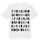 White t-shirt med Furusundsholmarna ordlek t-shirt