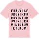 Pink Cotton t-shirt med Furuvik ordlek t-shirt