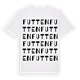 White t-shirt med Futten ordlek t-shirt