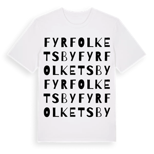 Fyrfolkets by ordlek t-shirt – ekologisk bomull t-shirt från Pinshirt