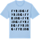 Blue Soul t-shirt med Fyrunga ordlek t-shirt
