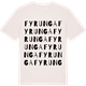 Vintage White t-shirt med Fyrunga ordlek t-shirt